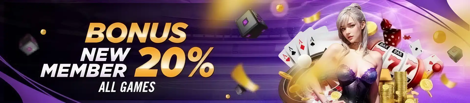 Bonus Member Baru 20%